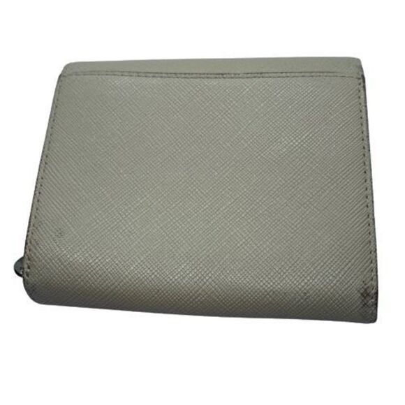 Authentic Agnes B. Beige / Light Tan Saffiano Leather Wallet - Picture 2 of 9